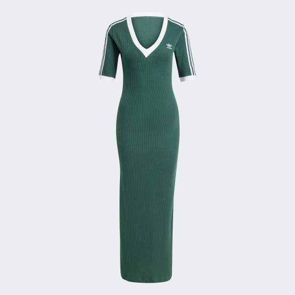 Adicolor 3-Stripes Knit V-Neck Dress Product Image