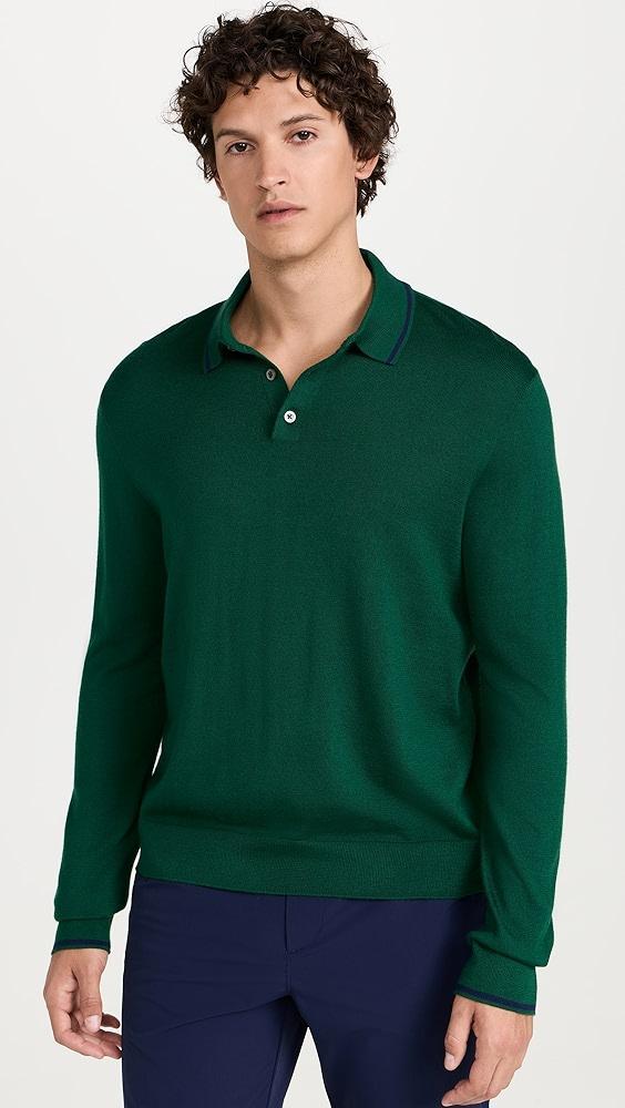 RLX Long Sleeve Merino Coolmax Collared Sweater | Shopbop Product Image