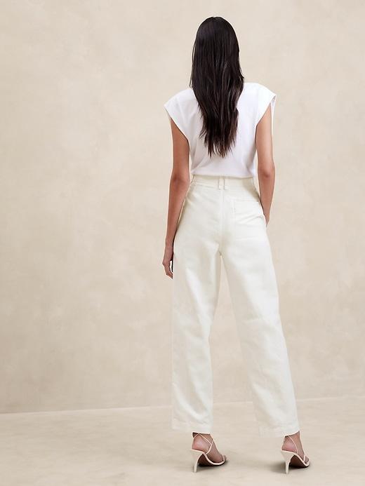 Mya Cotton-Linen Cargo Pant Product Image