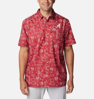 Columbia Men's Collegiate PFG Super Slack Tide Shirt - Alabama- Product Image