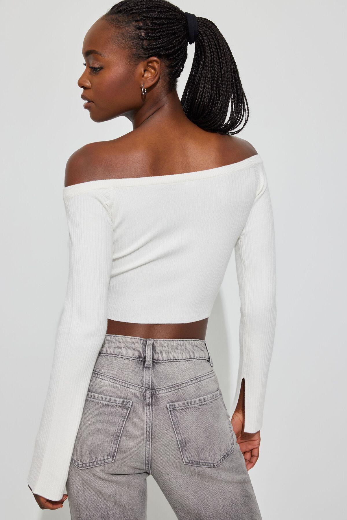 Corset Hem Off Shoulder Top Product Image