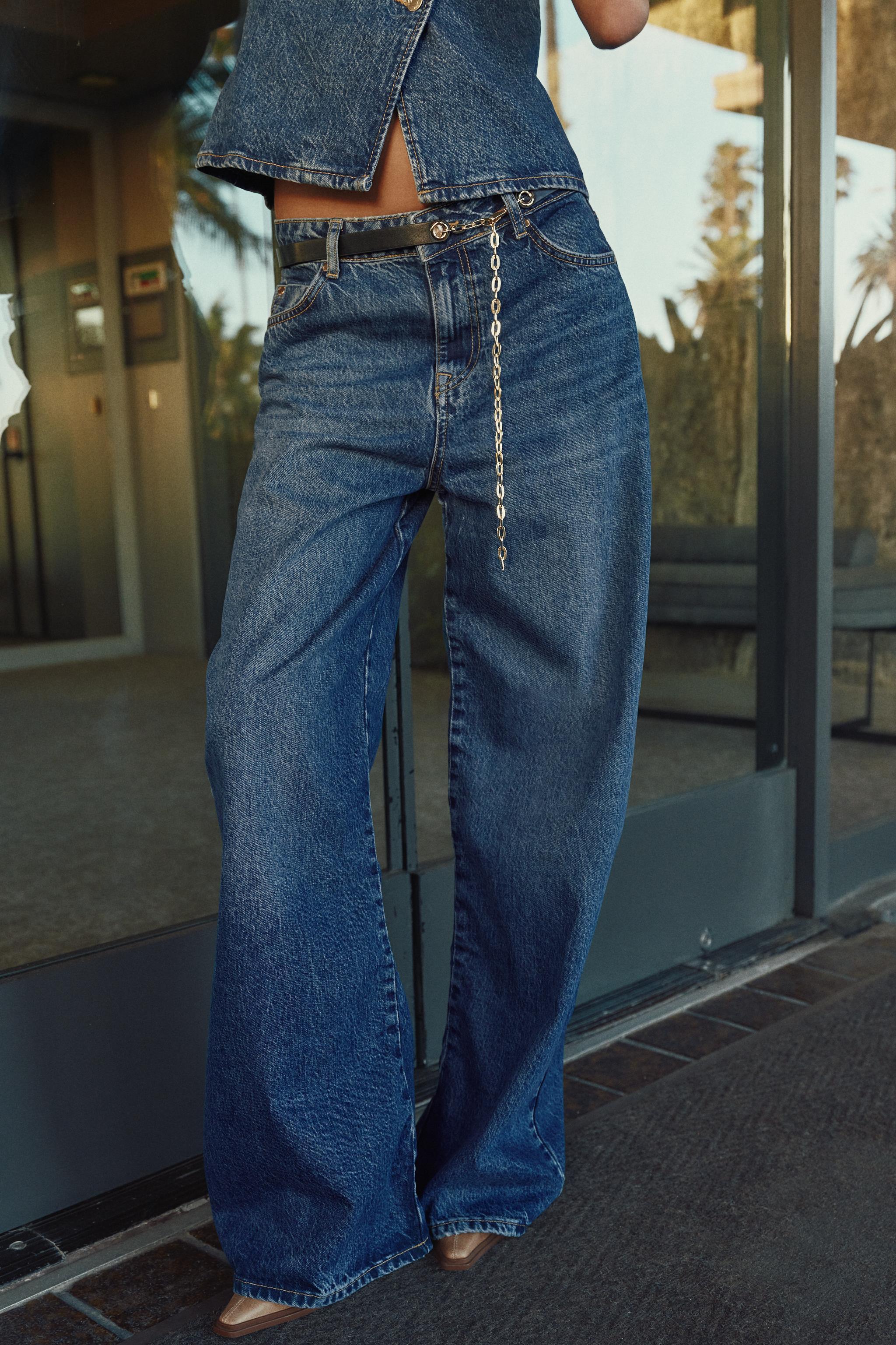 MID-RISE Z1975 WIDE LEG BELTED JEANS Product Image