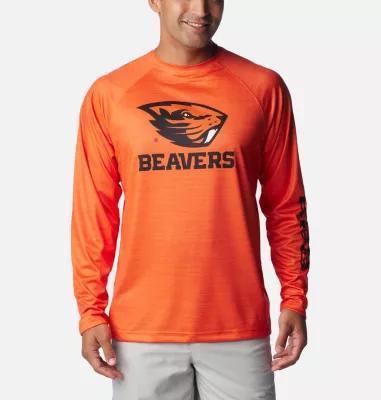 Mens Columbia Oregon State Beavers PFG Terminal Tackle Omni-Shade Raglan Long Sleeve T-Shirt Product Image