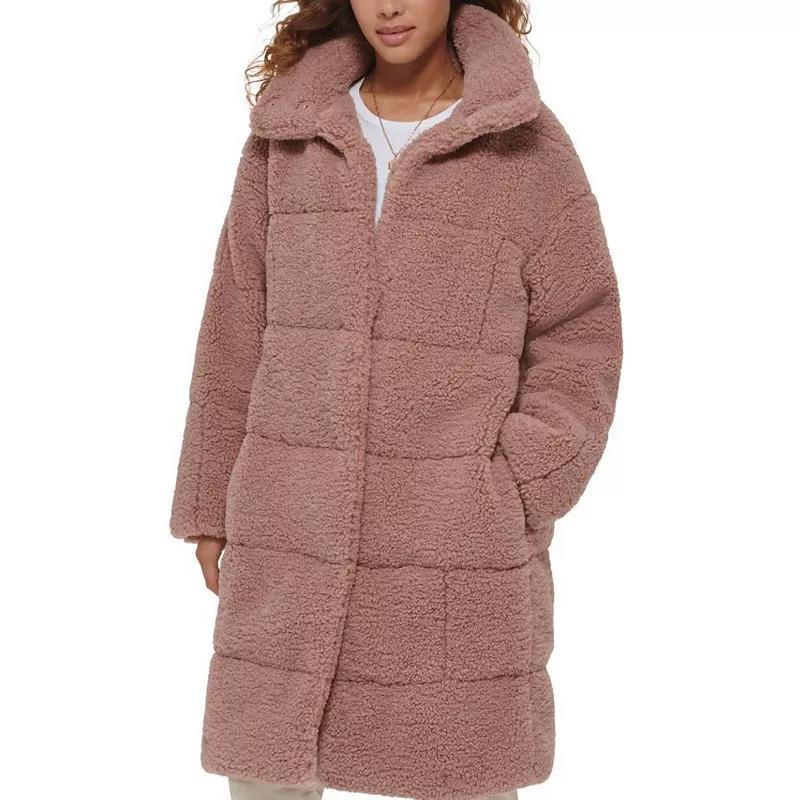 levis Quilted Fleece Long Teddy Coat Product Image