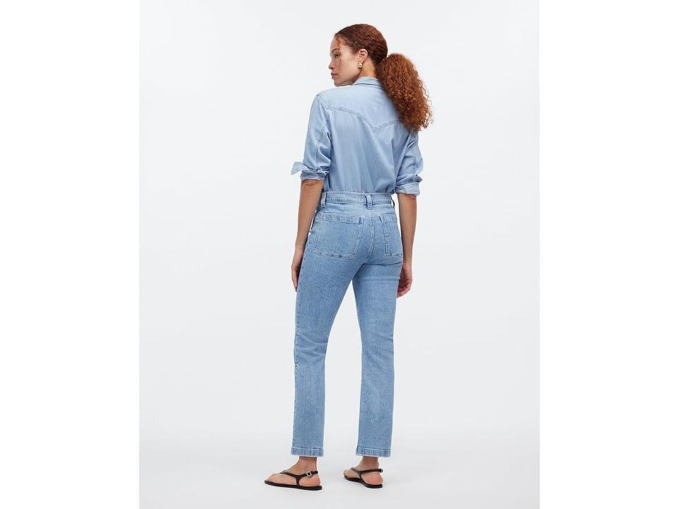 Madewell Kick Out Crop Jeans in Penman Wash: Patch Pocket Edition (Penman) Women's Jeans Product Image