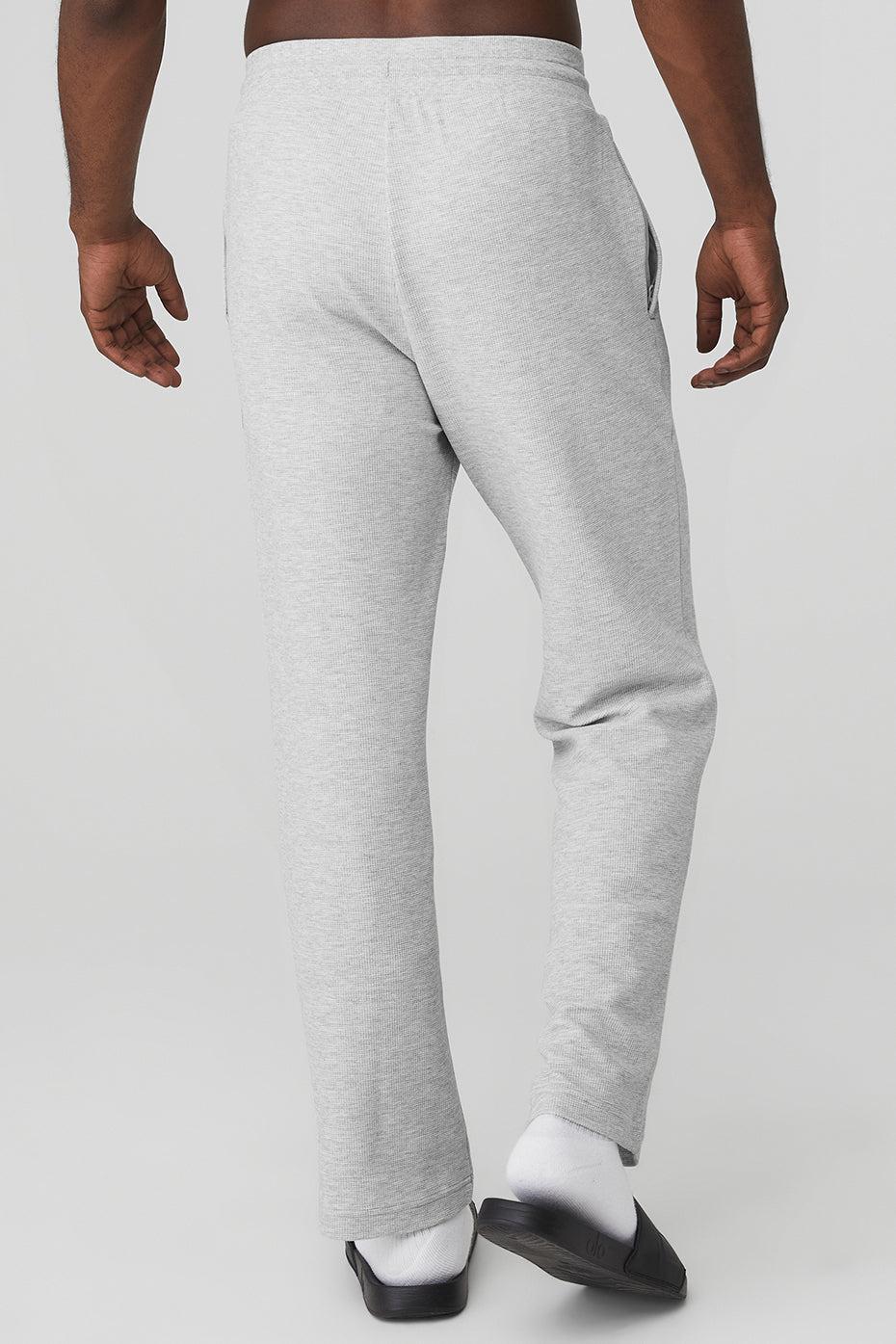 Alo Yoga Fast Break Micro Waffle Knit Straight Fit Sweatpants - Large - Large - Male Product Image