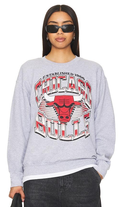 Bulls Chrome Lines Crew Sweatshirt Product Image