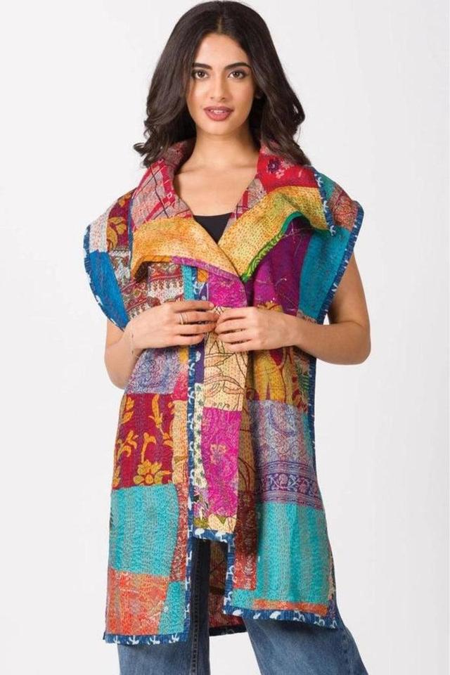 Reversible Kantha Vest Product Image