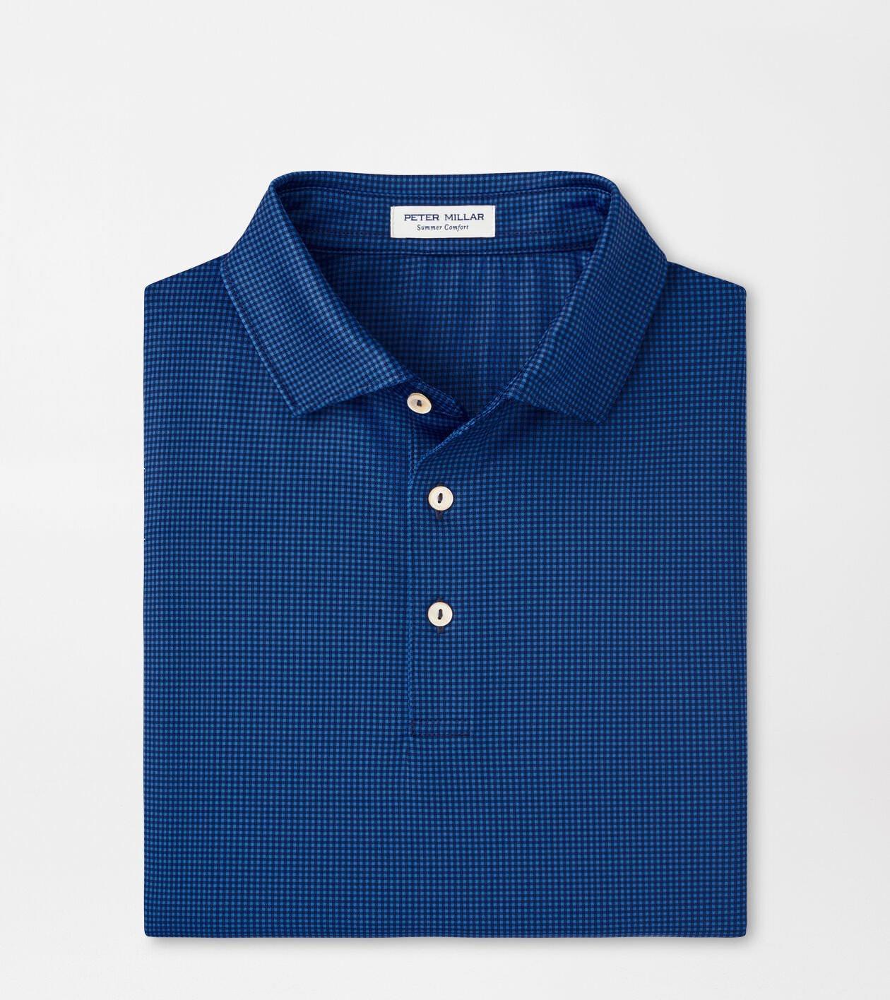 Gingham Performance Jersey Polo Product Image