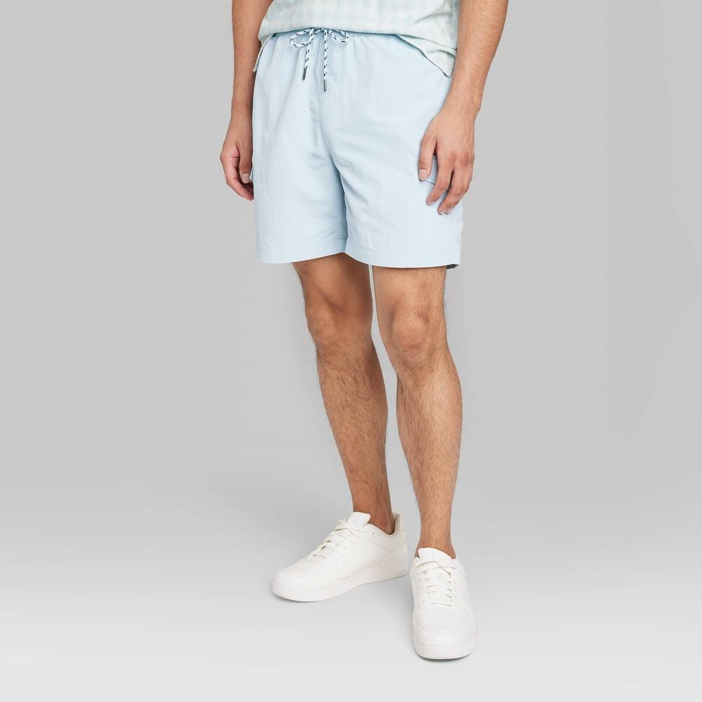 Mens 7 Regular Fit Cargo Shorts - Original Use Light Blue Product Image