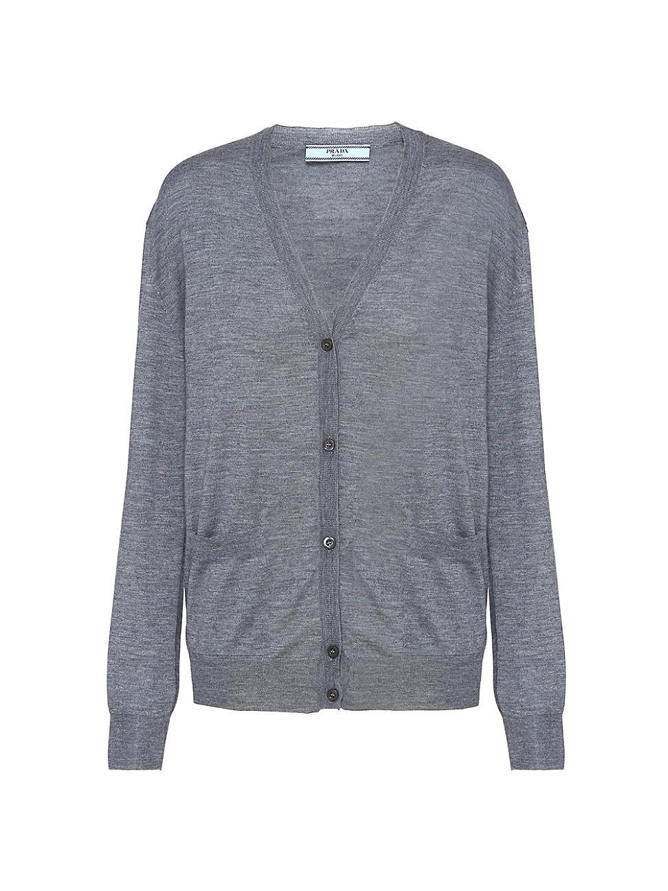 Womens Wool And Cashmere Cardigan Product Image