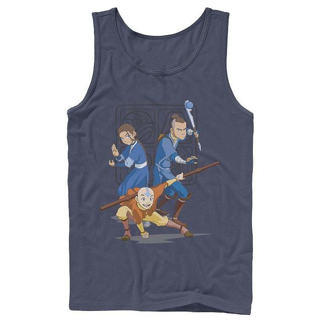 Mens Nickelodeon Avatar The Last Airbender Main Cast Group Shot Symbol Graphic Tank Top Product Image