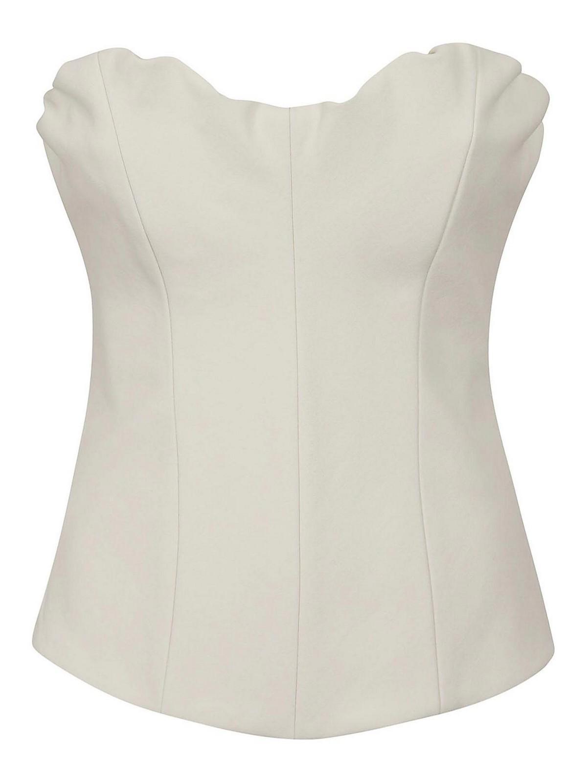 Corset Top In White Product Image