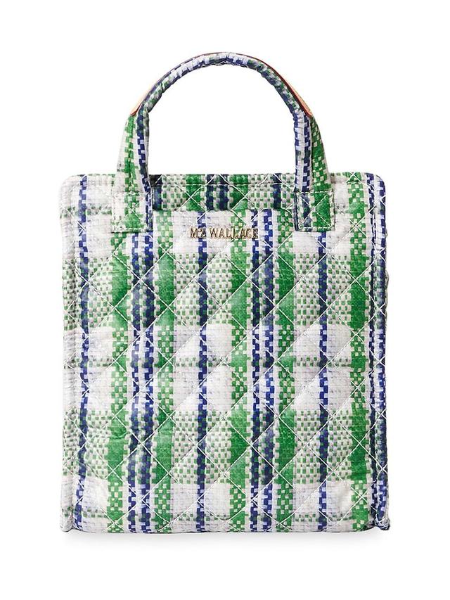 Womens Mini Box Plaid Tote Product Image