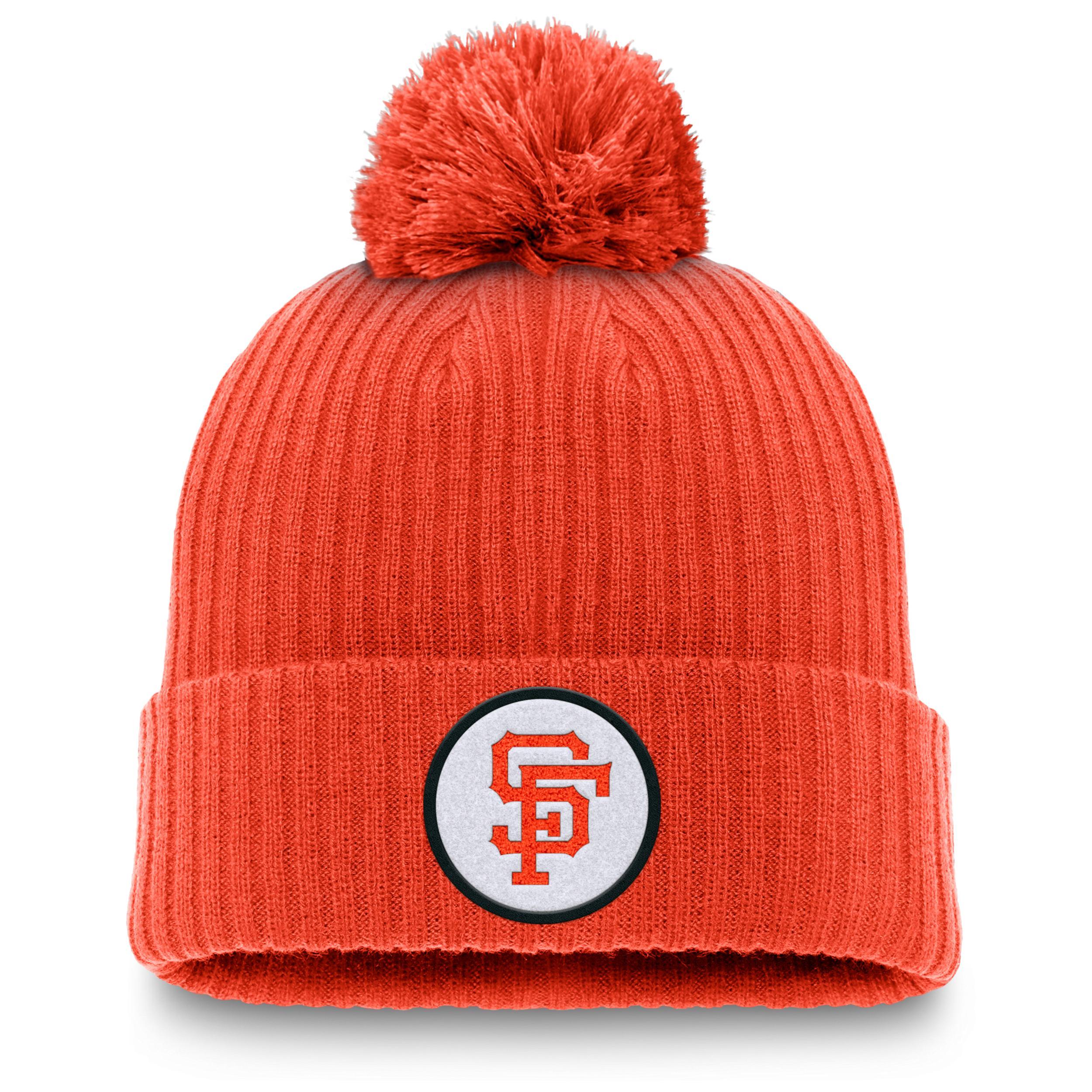 San Francisco Giants Cooperstown Peak Nike Mens MLB Cuffed Pom Beanie Product Image