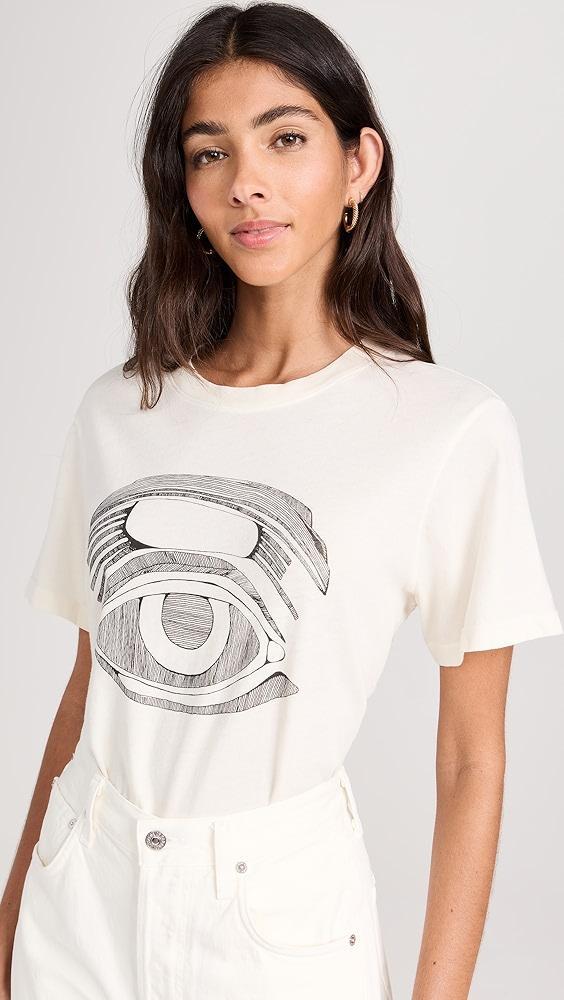 Raquel Allegra Betty Tee with Evil Eye | Shopbop Product Image