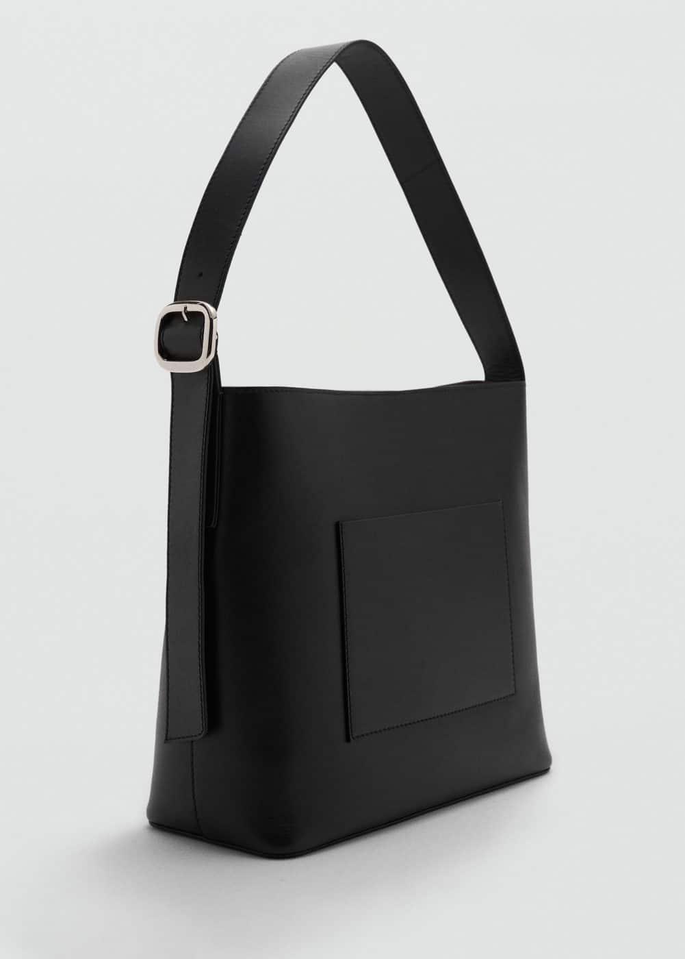 MANGO - Leather shopper bag - One size - Women Product Image