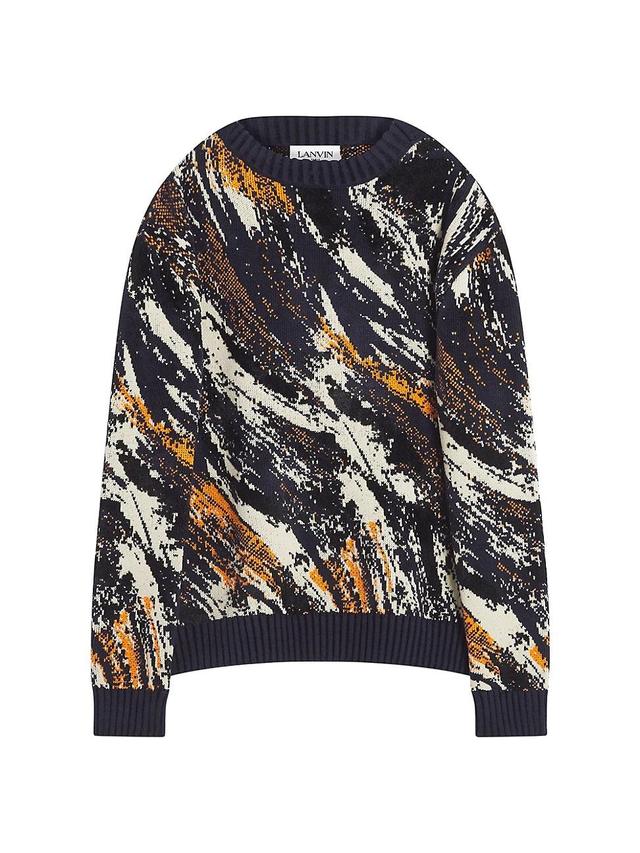 Mens Abstract Jacquard Sweater Product Image