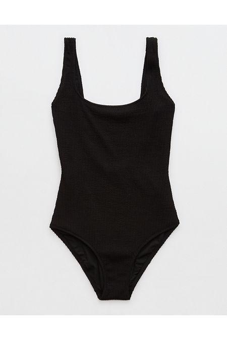 Aerie Crinkle Scoop Full Coverage One Piece Swimsuit Women's Product Image