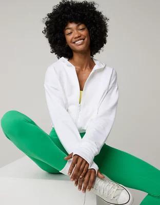 OFFLINE By Aerie OTT Cropped Full Zip Sweatshirt Product Image