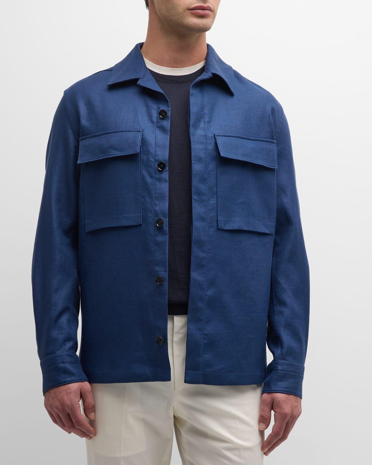 Mens Oasi Linen Overshirt Product Image