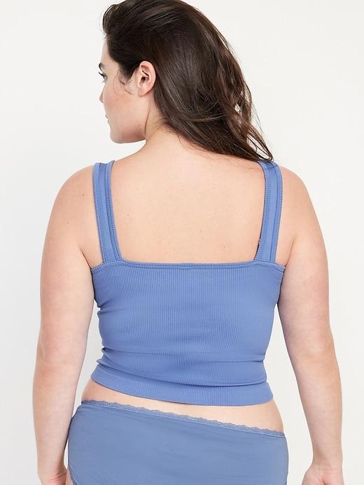 Rib-Knit Seamless Tank Top Product Image