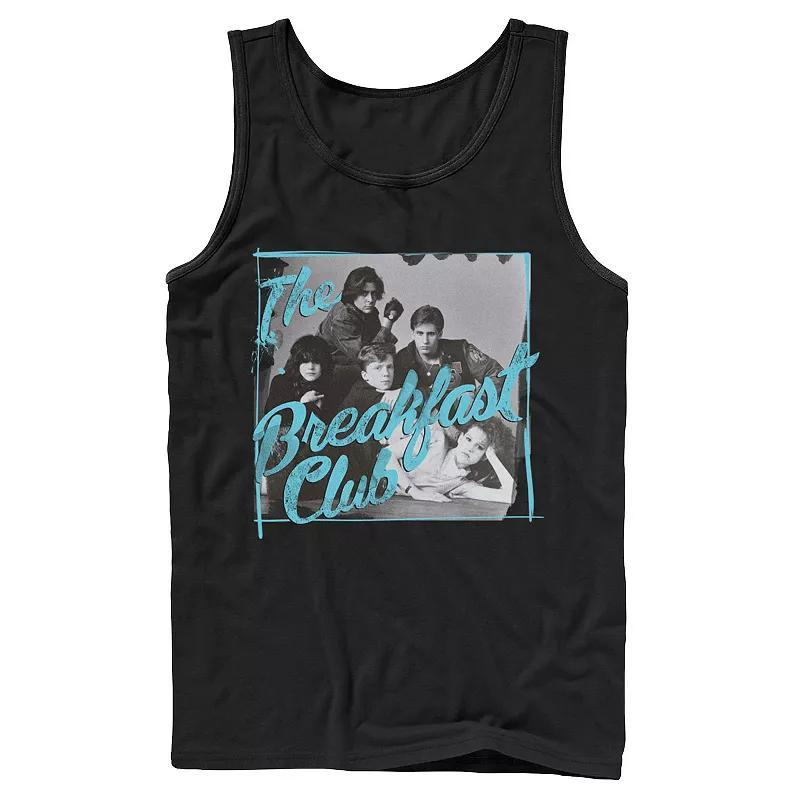 Mens Breakfast Club Group Portrait Fancy Script Tank Top Product Image