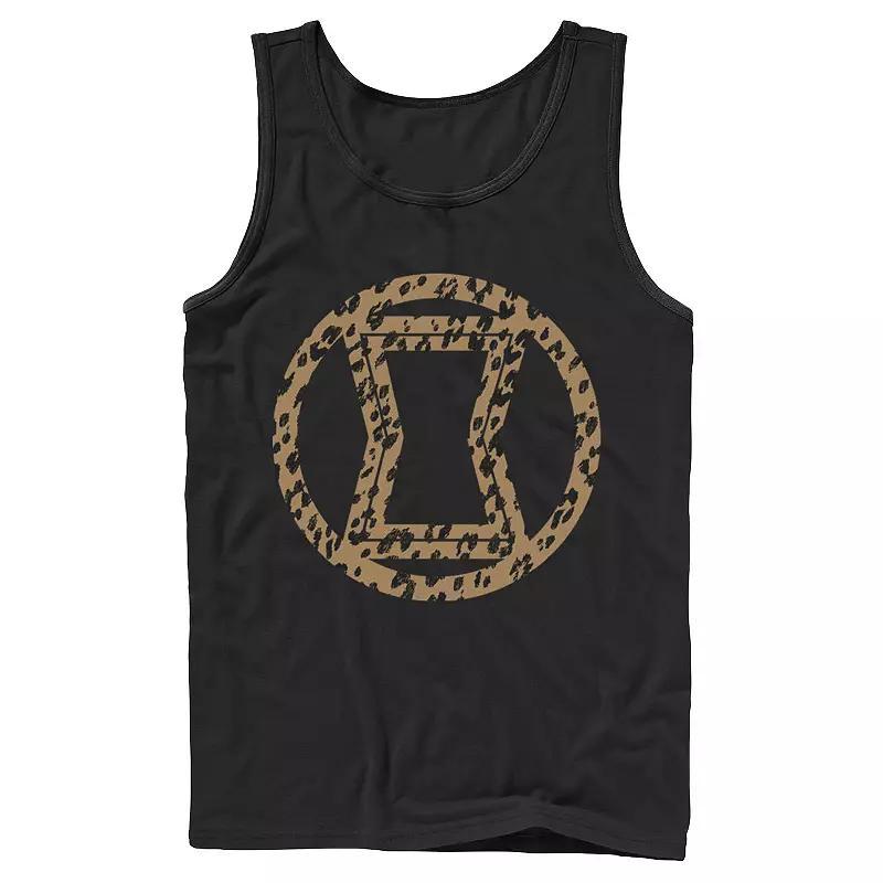 Mens Marvel Widow Leopard Logo Fill Tank Top, Boys Product Image