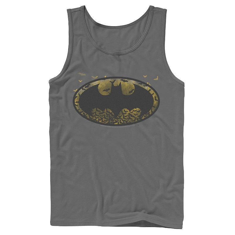 Mens DC Comics Batman Flying Bats Logo Tank Top Product Image