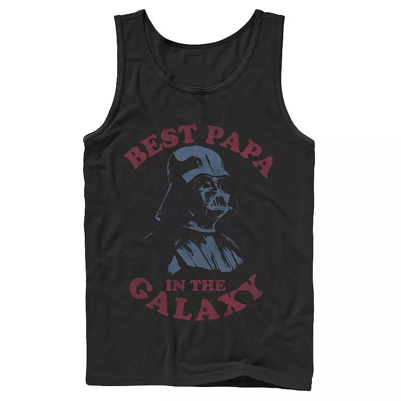 Mens Star Wars Darth Vader Retro Best Papa Tank Top Product Image