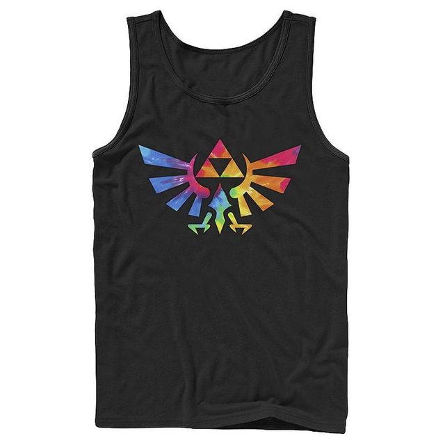 Mens Nintendo Legend of Zelda Triforce Symbol Tie Dye Tank Top Product Image