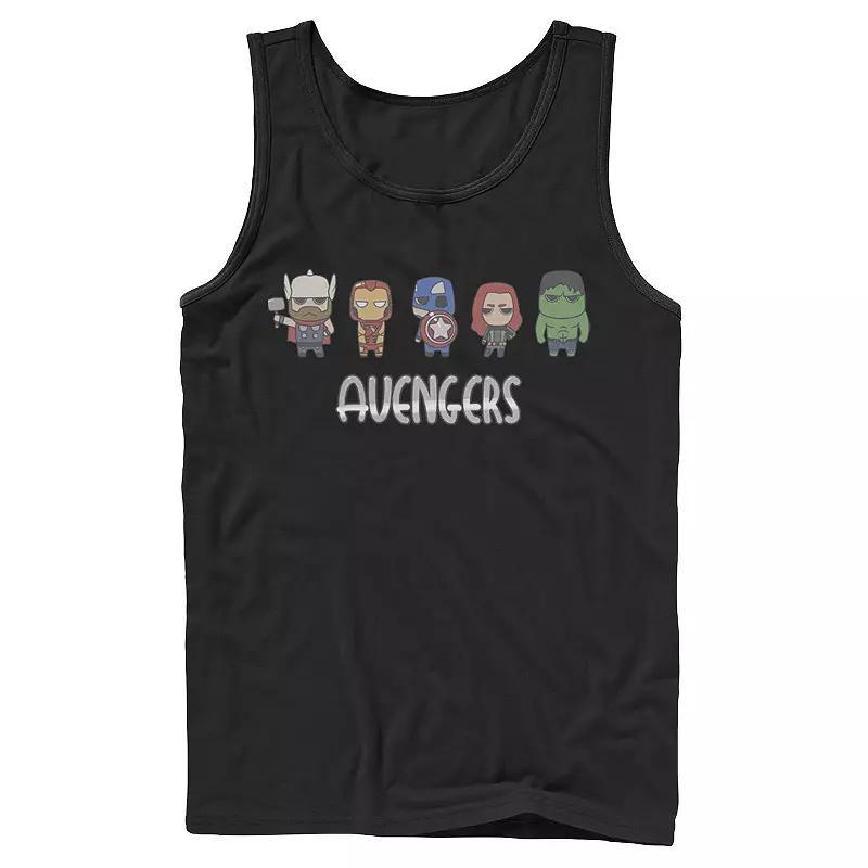 Mens Marvel Avengers Doodle Group Shot Tank Top, Boys Product Image