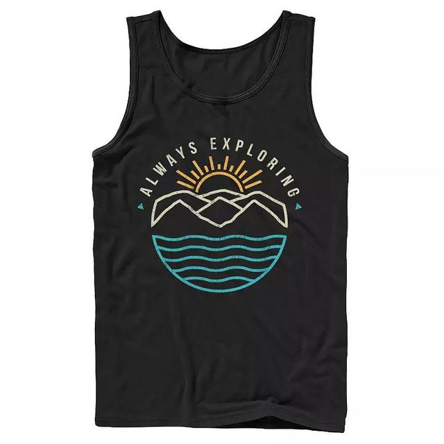 Mens Always Exploring Ocean And Mountains Tank Top Product Image