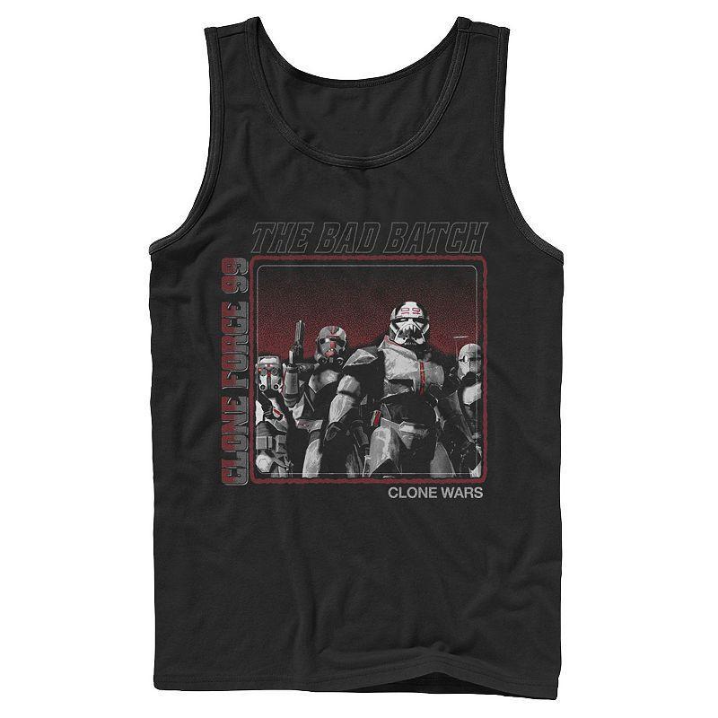 Mens Star Wars: The Clone Wars Clone Force 99 The Bad Batch Tank Black Product Image