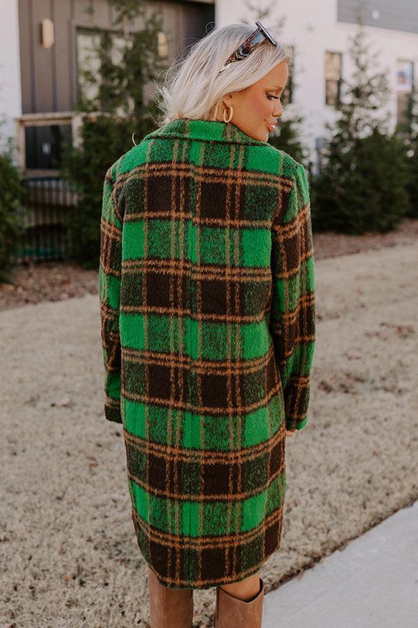 Better Than Fiction Plaid Coat Product Image