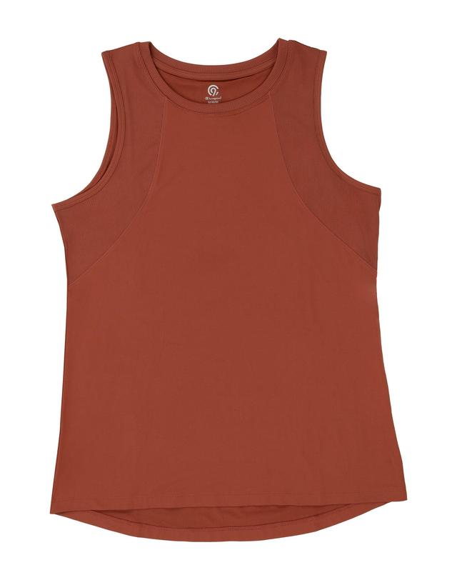 Womens C9 by Champion Performance Tank Top, Ribbed Etruscan Red XL Product Image