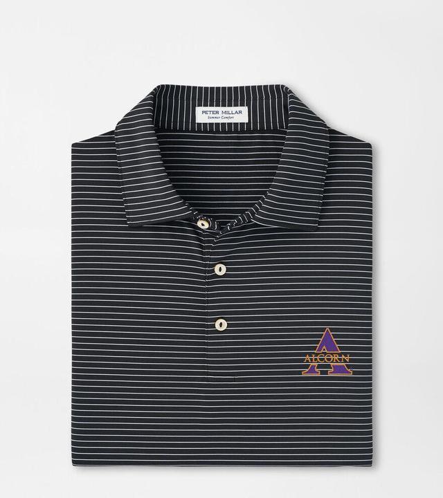 Peter Millar Mens Alcorn State Hemlock Performance Jersey Polo | Color: Black | Size: M Product Image