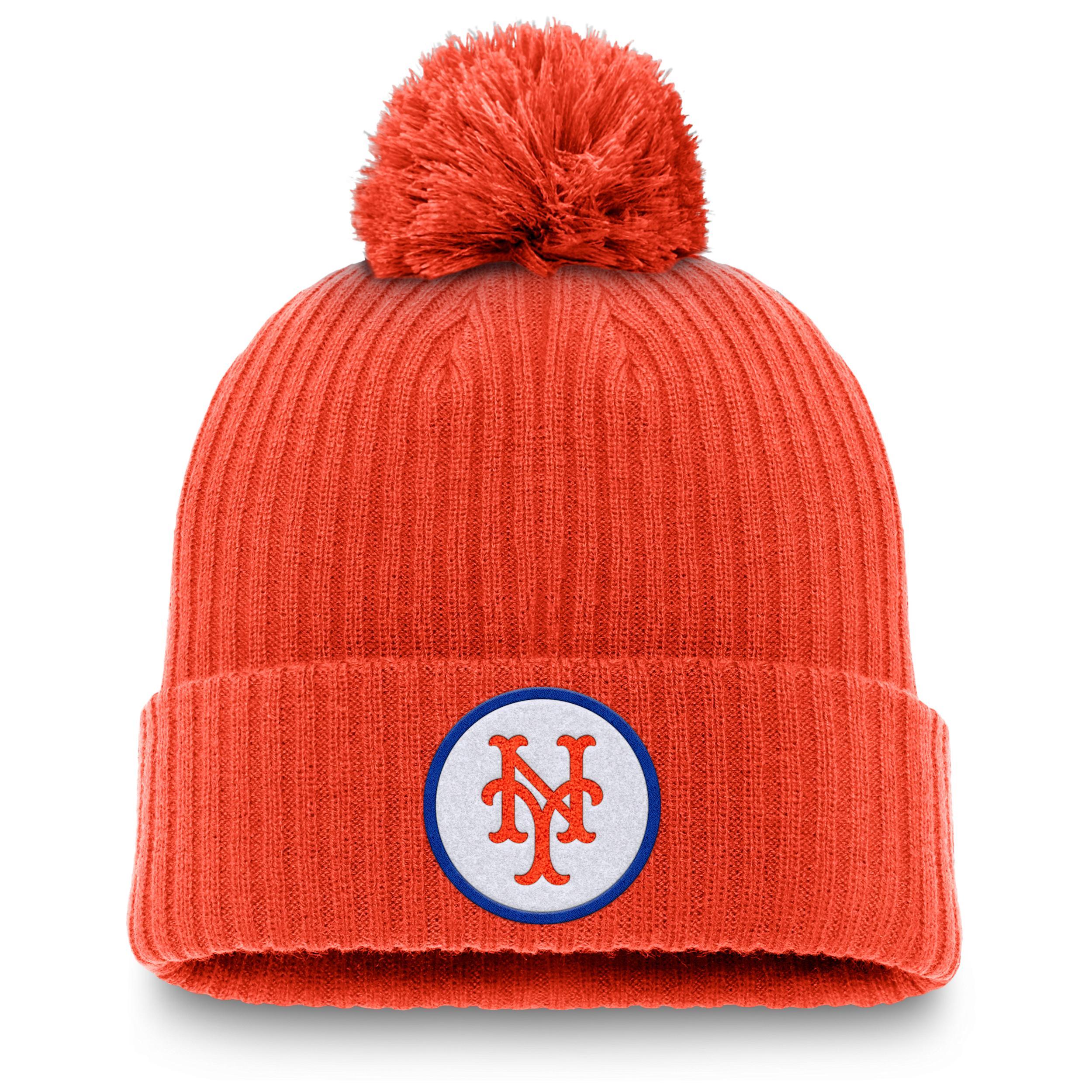 New York Mets Cooperstown Peak Men's Nike MLB Cuffed Pom Beanie Product Image