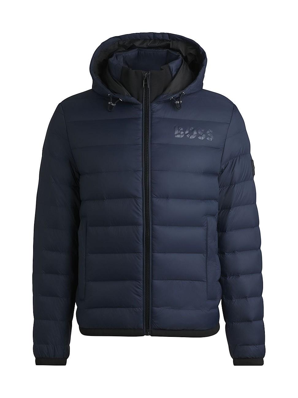 Mens Water-Repellent Down Jacket with Tonal Logo product image