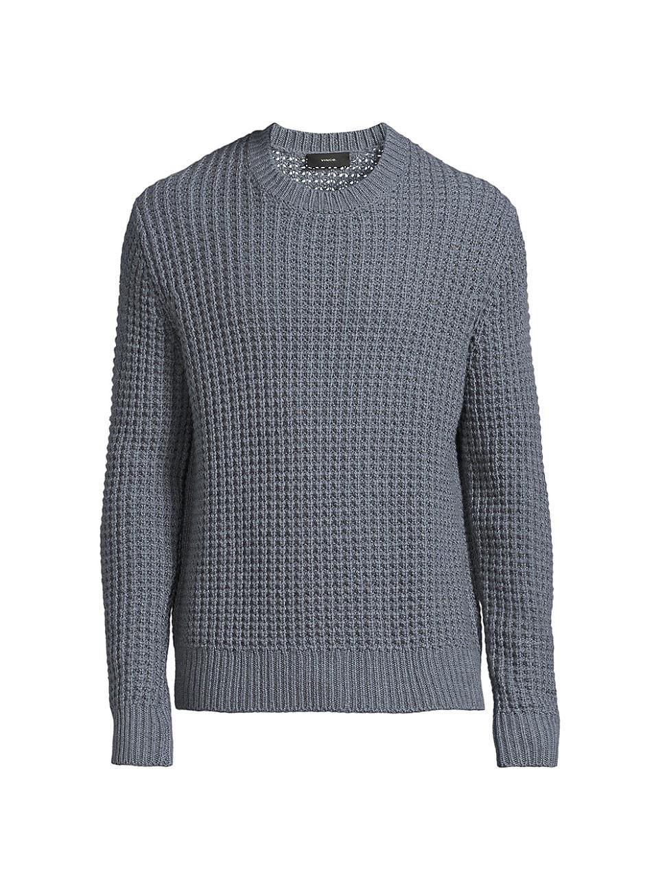 Men's Macro Waffle Cashmere Sweater Product Image