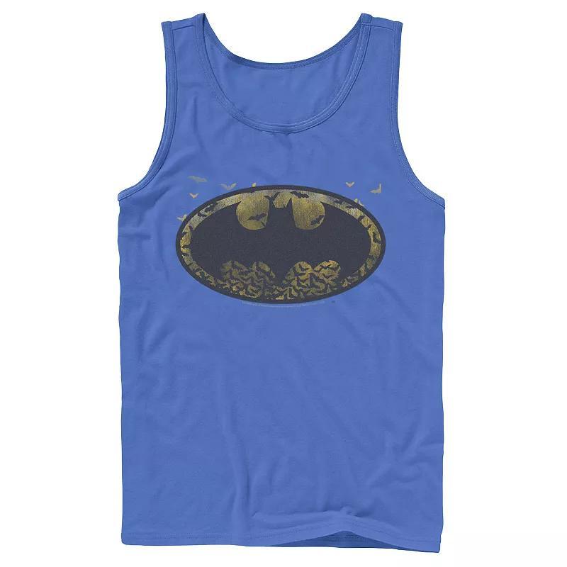 Mens DC Comics Batman Flying Bats Logo Tank Top Product Image