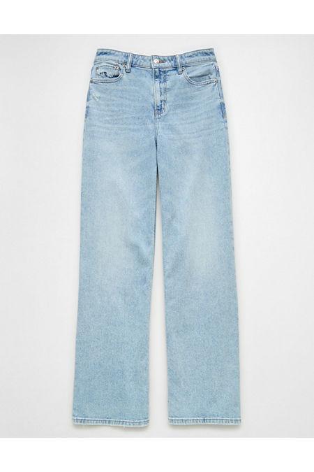 AE Dreamy Drape Stretch Super High-Waisted Baggy Wide-Leg Jean Women's Product Image