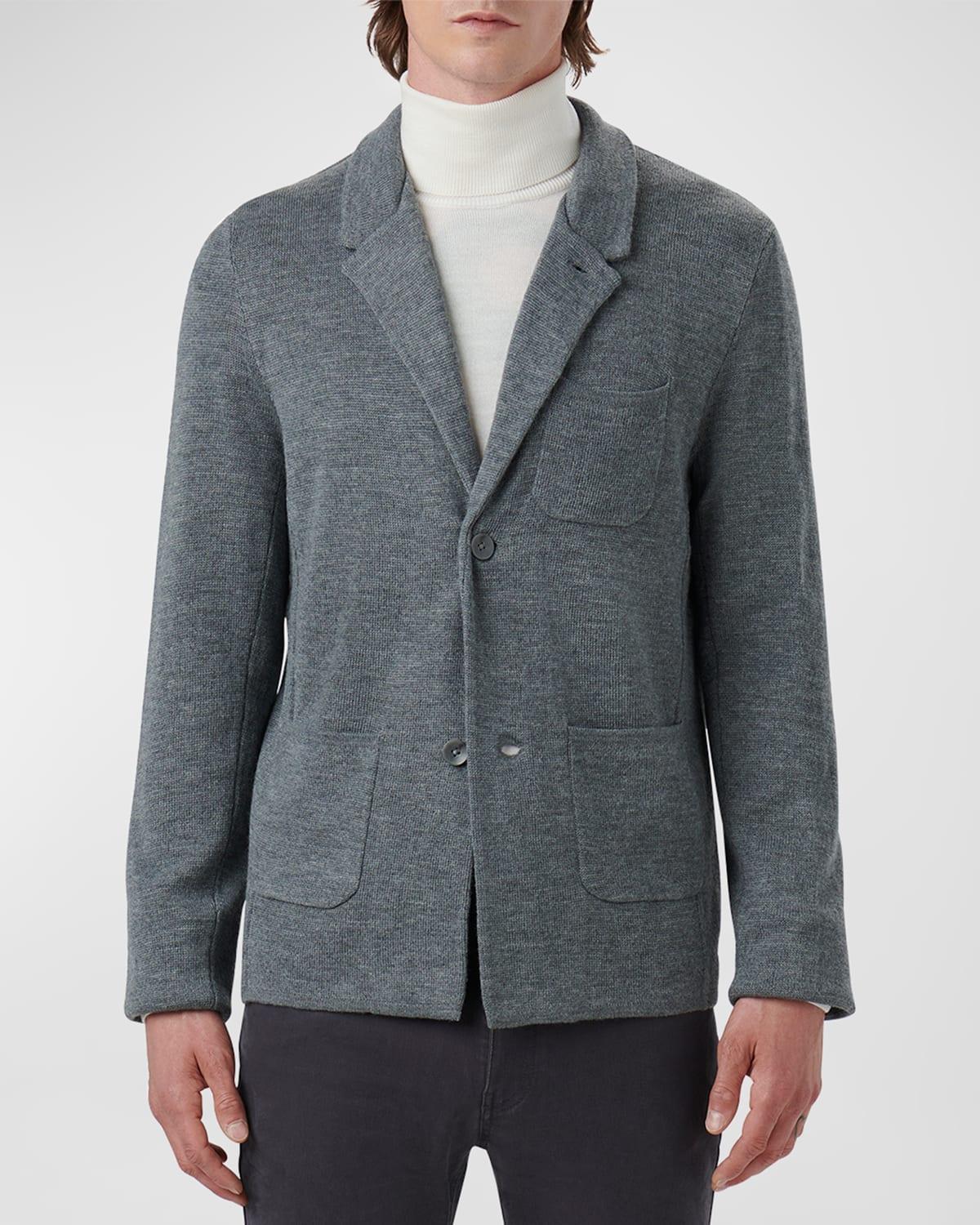 Mens Sweater Knit Blazer Product Image