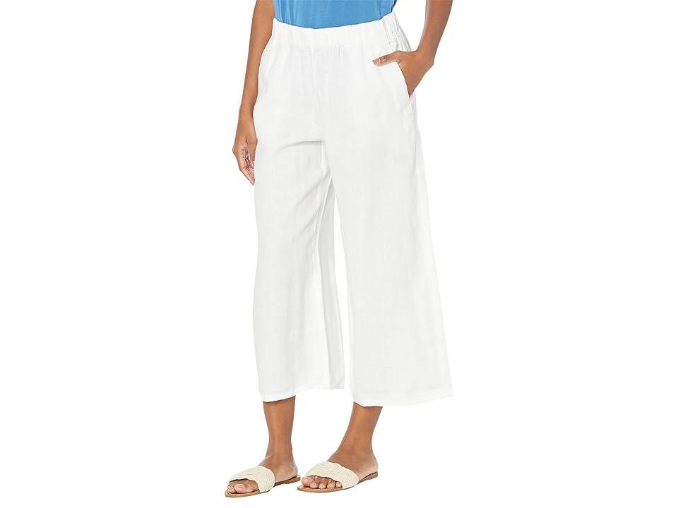 Eileen Fisher Organic Linen Wide Leg Crop Pants Product Image