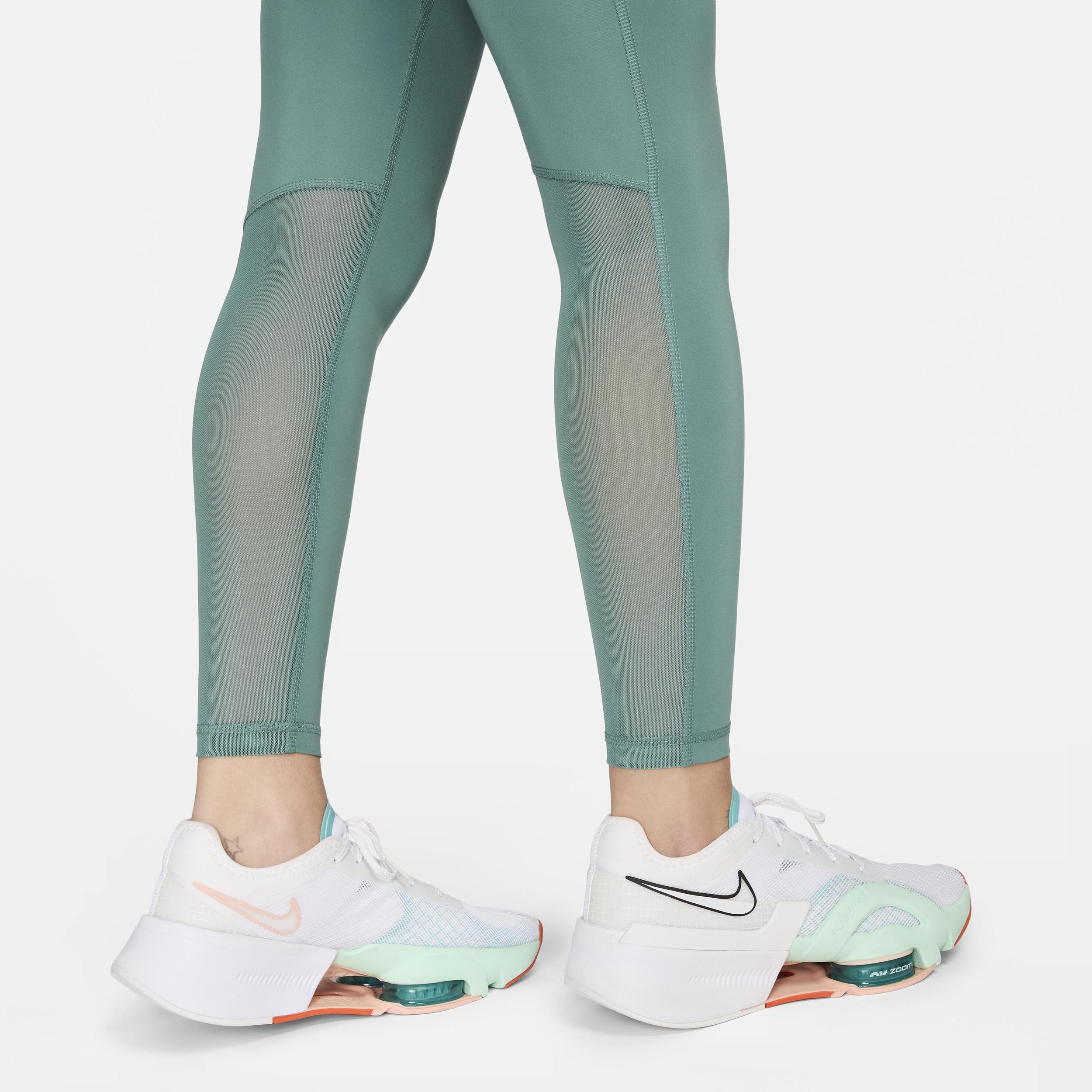 Women's Nike Pro Mid-Rise Mesh-Paneled Leggings Product Image