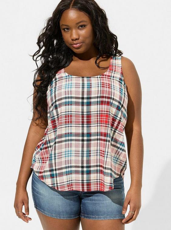 Challis Back Criss Cross Tank Product Image