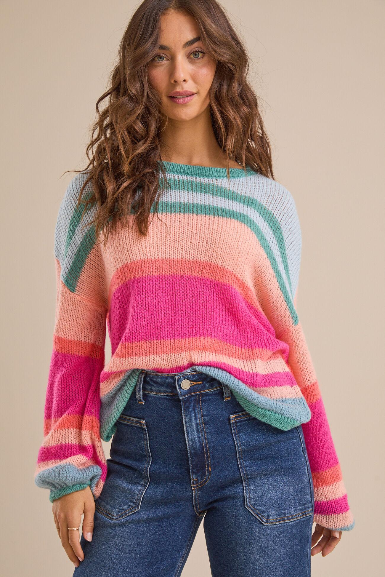 Christi Striped Pullover Product Image