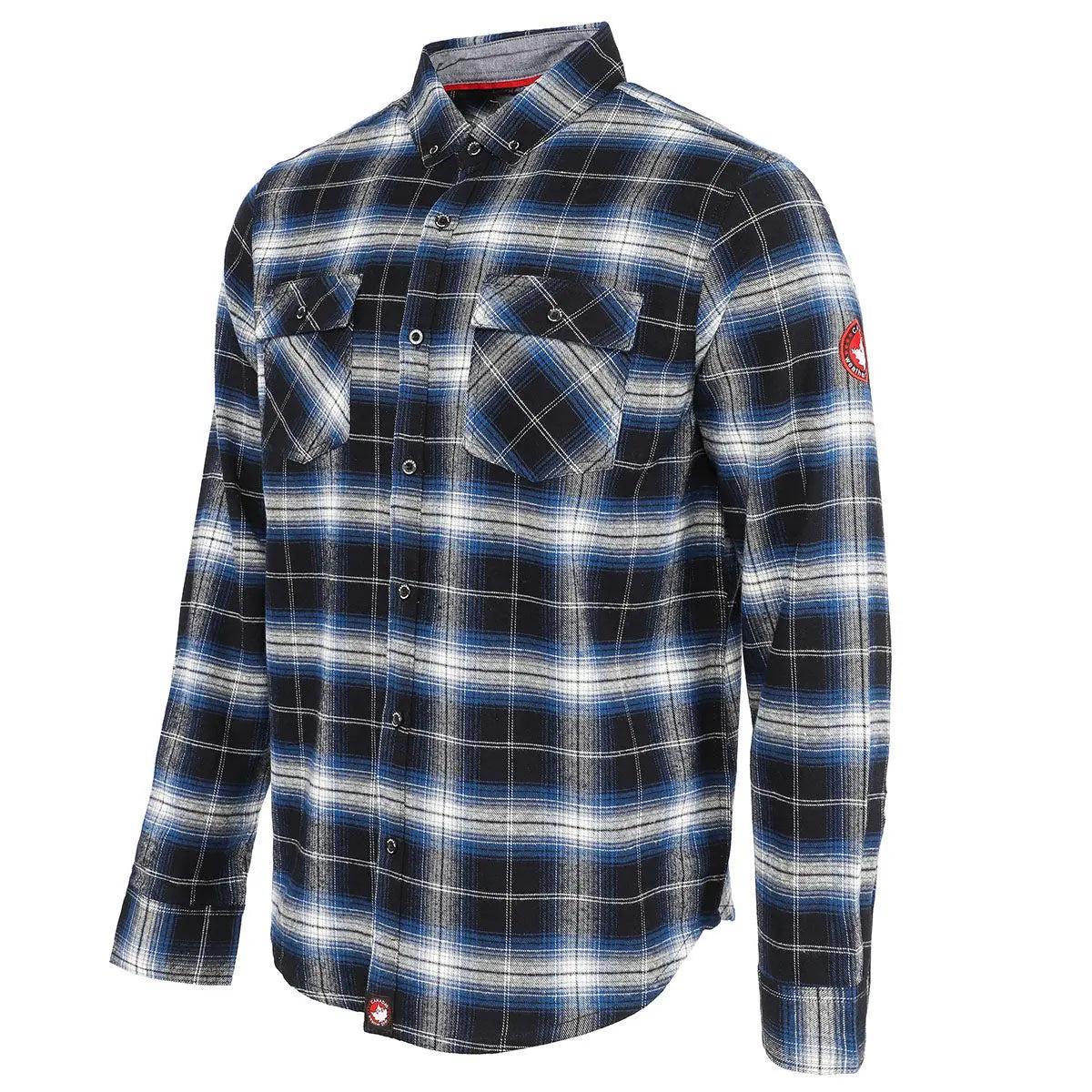 Canada Weather Gear Men's Flannel With Chambray Lined Collar Product Image