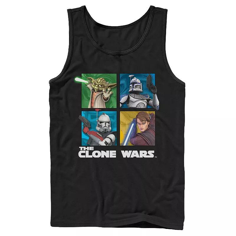 Mens Star Wars: The Clone Wars Group Shot Box Up Tank Product Image