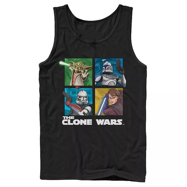 Mens Star Wars: The Clone Wars Group Shot Box Up Tank Top Product Image